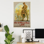 Na het Welkom thuis ~ een taak! Poster (Thuiskantoor)