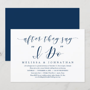 Na het zeggen van Ja, uitnodiging voor huwelijksdi