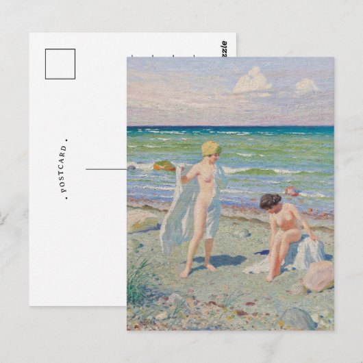 Na het zwemmen | Paul Fischer Briefkaart (Voorkant / Achterkant)