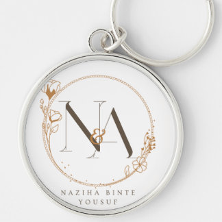 NA Initiële Bloemensleutelhanger Sleutelhanger