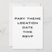 NA INVITATIE VAN DE PARTIJ VAN DE TRIP KAART (Achterkant)