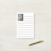 NA IT. Zeemeervis en zeester in nebula Post-it® Notes (Op bureau)