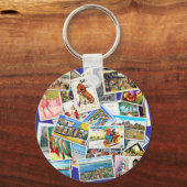  na Kaart collage Sleutelhanger (Voorkant)