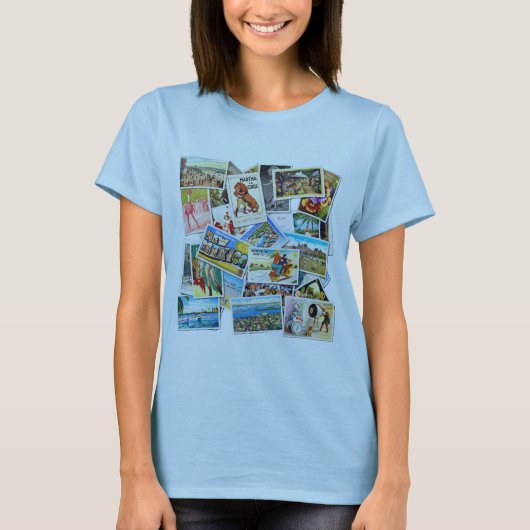  na Kaart collage T-shirt (Voorkant)