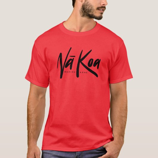 Na Kane Koa Workout Shirt (rood-zwart) (Voorkant)