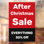 Na kerstverkoop winkelvenster Kneusborden Raamsticker (Vel 2)