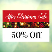 Na kerstverkoop winkelvenster raamsticker (Vel 3)