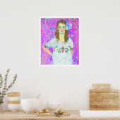 Na Klimt - Portret van Mada Poster (Keuken)