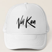 Na Koa Hat (Trucker) White Trucker Pet (Voorkant)
