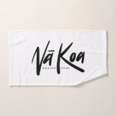 Na Koa Sweat Towel (zwart op wit) Handdoek (Handdoek)