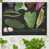 Nā lauʻai zwarte keukenhanddoek (Gevouwen)