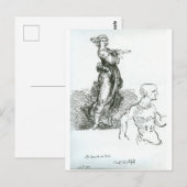 Na Leonardo da Vinci "Ga weg!" Briefkaart (Voorkant / Achterkant)