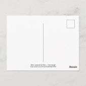Na Leonardo da Vinci "Ga weg!" Briefkaart (Achterkant)