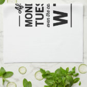 Na maandag en dinsdag theedoek (Gevouwen)