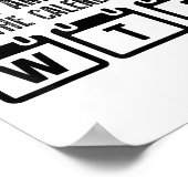 Na Maandag En Dinsdag Zegt De Kalender Zelfs Wt Poster (Hoek)