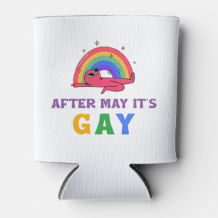 Na mei is het Gay Funny LGBT Pride Month Blikjeskoeler