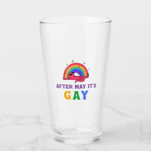 Na mei is het Gay Funny LGBT Pride Month Glas