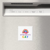 Na mei is het Gay Funny LGBT Pride Month Magneet (Insitu (Vaatwasser))