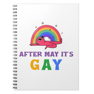 Na mei is het Gay Funny LGBT Pride Month Notitieboek