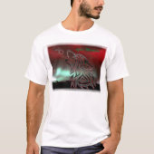 Na Midnight White Blur Border T Shirt (Voorkant)