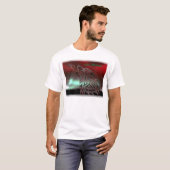 Na Midnight White Blur Border T Shirt (Voorkant volledig)