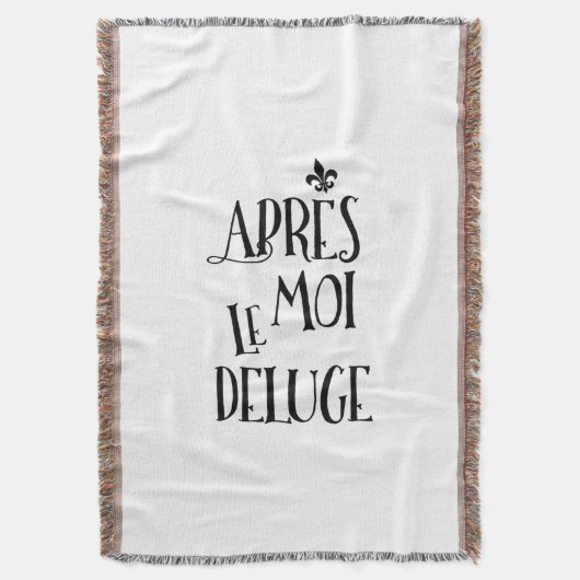 Na mij de overstroming - Franse expressie Deken (Voorkant Verticaal)
