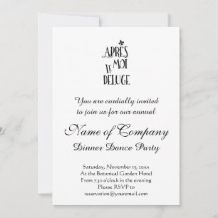 Na mij de overstroming - Franse expressie Kaart