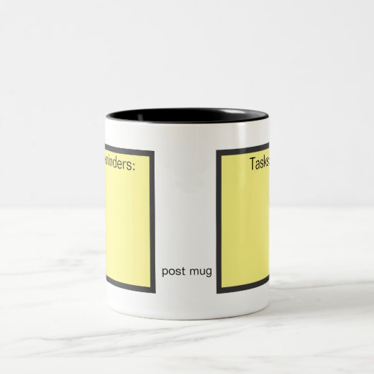 Na Mok: Herbruikbare koffie-Mok voor droog-wissen Tweekleurige Koffiemok (Center)