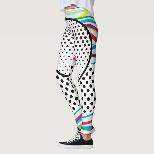 Na Morris en POP Chiffon Scarf Leggings (Links)