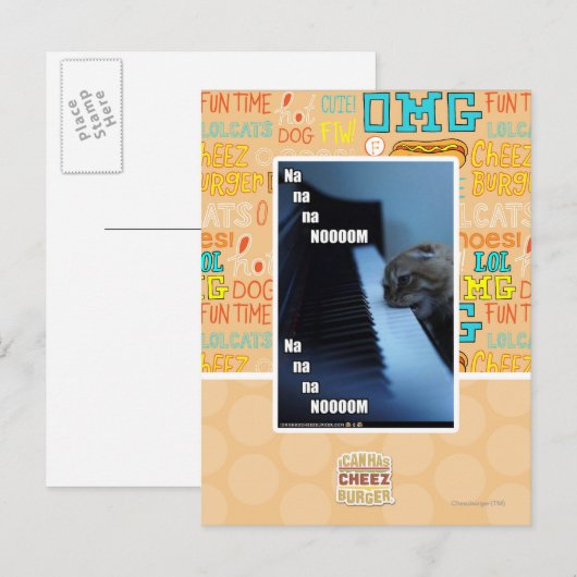 Na na na nooom briefkaart (Voorkant / Achterkant)