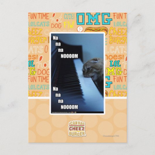 Na na na nooom briefkaart (Voorkant)