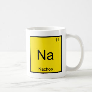 Na - Nacho's Grappig Chemie Elementsymbool T-Shirt Koffiemok