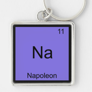 Na - Napoleon Funny Chemistry Element Symbol T-shi Sleutelhanger