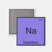 Na - Napoleon Grappig Chemie Element Symbool T-Shi Magneet (Voorkant / Achterkant)