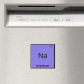Na - Napoleon Grappig Chemie Element Symbool T-Shi Magneet (Insitu (Vaatwasser))