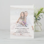 Na ontvangst van partijfoto-bruiloft folie uitnodiging (Staand Voorkant)