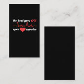 Na open hartoperatie Bypass Recovery Visitekaartje (Voorkant / Achterkant)