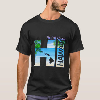 Na Pali Coast Hi Hawaii Aloha State Vakantie T-shirt