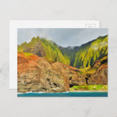 Na Pali Coast Kauai, Hawaii Briefkaart (Voorkant / Achterkant)