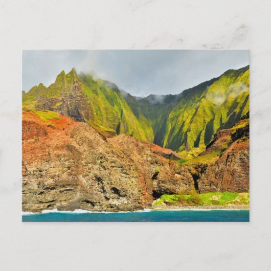 Na Pali Coast Kauai, Hawaii Briefkaart (Voorkant)