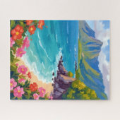 Na Pali Coast Kauai Hawaii Coastline Painting Legpuzzel (Horizontaal)