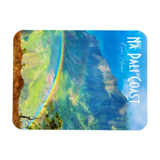 Na Pali Coast Kauai Hawaii Magneet (Horizontaal)