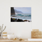Na Pali Coast, Kauai, Hawaii, Poster (Keuken)