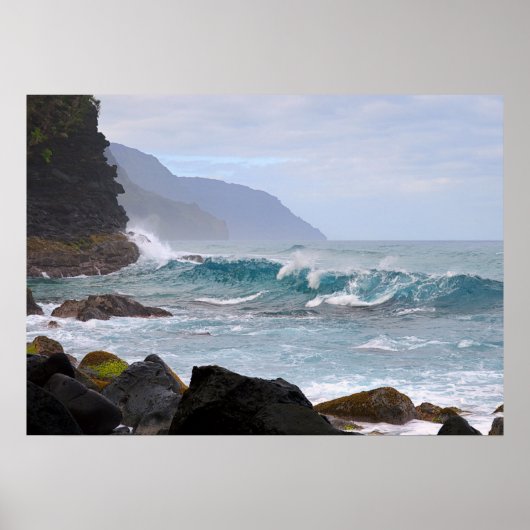 Na Pali Coast, Kauai, Hawaii, Poster (Voorkant)