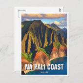 Nā Pali Coast Kauai Hawaii Reizen Briefkaart (Voorkant / Achterkant)