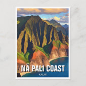 Nā Pali Coast Kauai Hawaii Reizen Briefkaart (Voorkant)