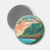 Nā Pali Coast Kauai Hawaii Reizen Magneet (Voorkant / Achterkant)