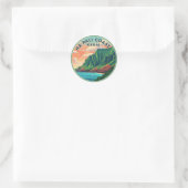 Nā Pali Coast Kauai Hawaii Reizen Ronde Sticker (Tas)