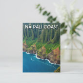 Nā Pali Coast Kauai Hawaii Travel Briefkaart (Staand voorkant)