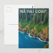 Nā Pali Coast Kauai Hawaii Travel Briefkaart (Voorkant / Achterkant)